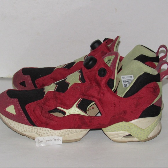 Reebok Street Fighter Instapump Fury 95 GZ9541 ZANGIEF Red Mens Size 13 Rare - Picture 2 of 9